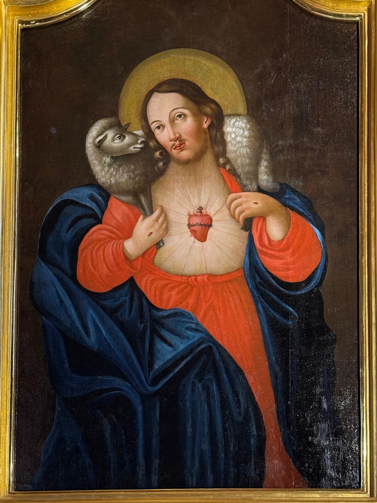 Obraz Najświętszego Serca Jezusa.